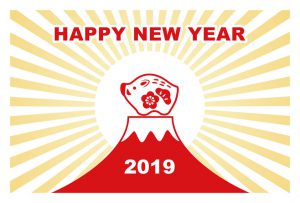 2019　happy new year  　謹賀新年　