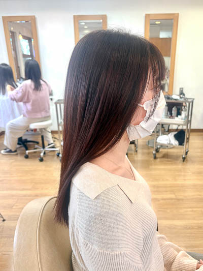 女性　トリートメントリペア　施術後　サイドアングル